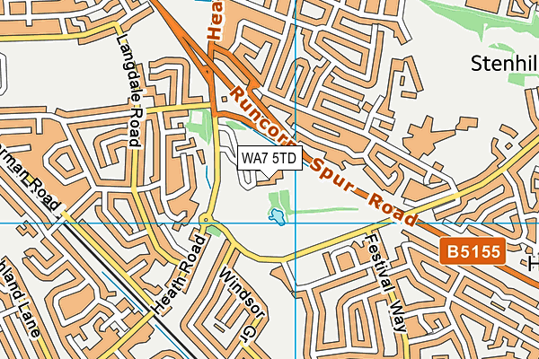 WA7 5TD map - OS VectorMap District (Ordnance Survey) WA7 5TD map - OS VectorMap District (Ordnance Survey)