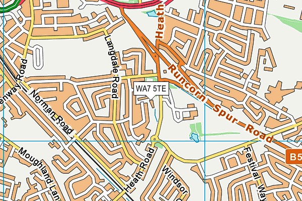 WA7 5TE map - OS VectorMap District (Ordnance Survey) WA7 5TE map - OS VectorMap District (Ordnance Survey)