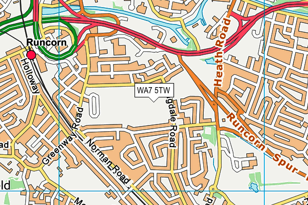 WA7 5TW map - OS VectorMap District (Ordnance Survey) WA7 5TW map - OS VectorMap District (Ordnance Survey)