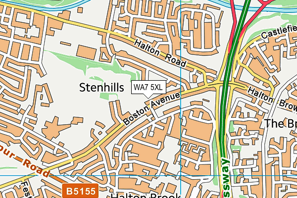 WA7 5XL map - OS VectorMap District (Ordnance Survey) WA7 5XL map - OS VectorMap District (Ordnance Survey)