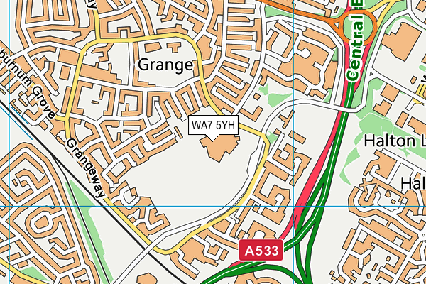 WA7 5YH map - OS VectorMap District (Ordnance Survey) WA7 5YH map - OS VectorMap District (Ordnance Survey)