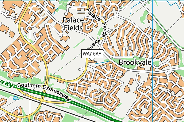 WA7 6AF map - OS VectorMap District (Ordnance Survey) WA7 6AF map - OS VectorMap District (Ordnance Survey)