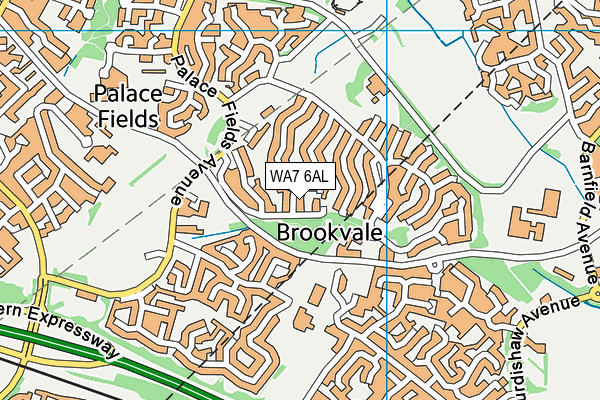 WA7 6AL map - OS VectorMap District (Ordnance Survey) WA7 6AL map - OS VectorMap District (Ordnance Survey)