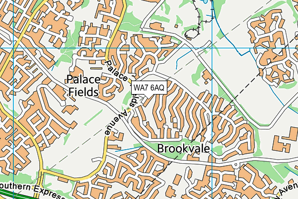WA7 6AQ map - OS VectorMap District (Ordnance Survey) WA7 6AQ map - OS VectorMap District (Ordnance Survey)