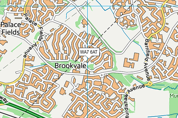 WA7 6AT map - OS VectorMap District (Ordnance Survey) WA7 6AT map - OS VectorMap District (Ordnance Survey)