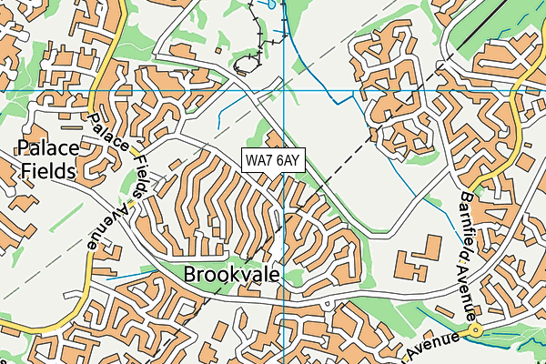 WA7 6AY map - OS VectorMap District (Ordnance Survey) WA7 6AY map - OS VectorMap District (Ordnance Survey)