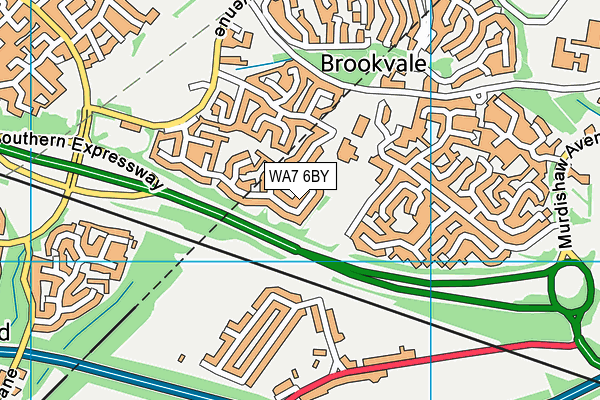 WA7 6BY map - OS VectorMap District (Ordnance Survey) WA7 6BY map - OS VectorMap District (Ordnance Survey)