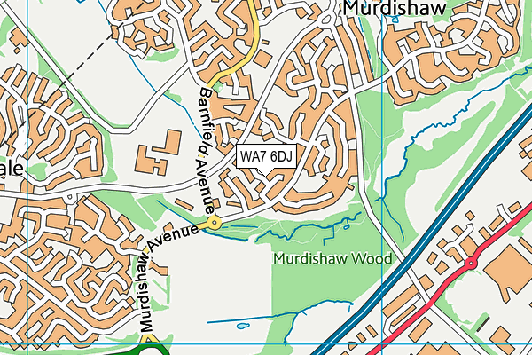 WA7 6DJ map - OS VectorMap District (Ordnance Survey) WA7 6DJ map - OS VectorMap District (Ordnance Survey)