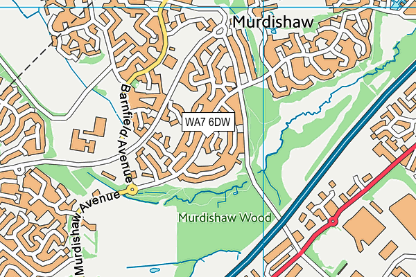 WA7 6DW map - OS VectorMap District (Ordnance Survey) WA7 6DW map - OS VectorMap District (Ordnance Survey)