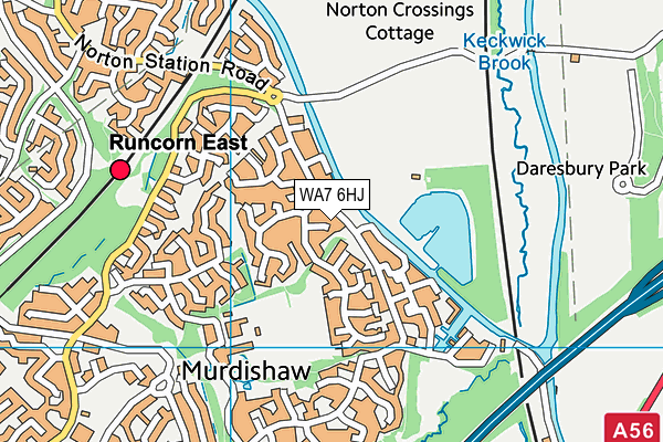 WA7 6HJ map - OS VectorMap District (Ordnance Survey) WA7 6HJ map - OS VectorMap District (Ordnance Survey)