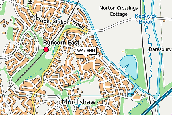 WA7 6HN map - OS VectorMap District (Ordnance Survey)