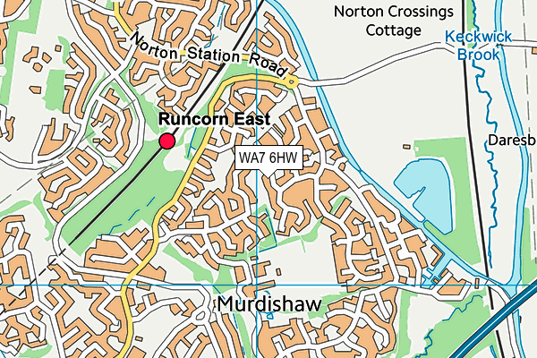 WA7 6HW map - OS VectorMap District (Ordnance Survey)