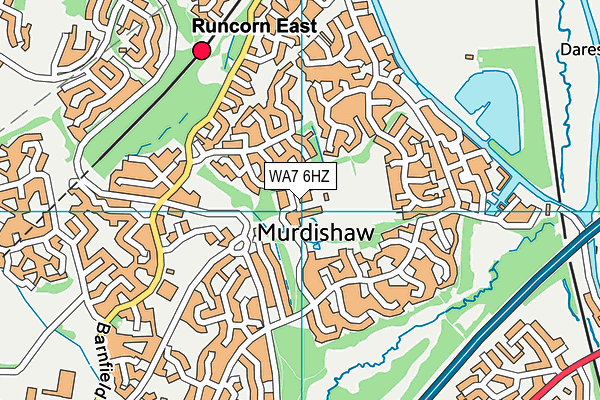WA7 6HZ map - OS VectorMap District (Ordnance Survey) WA7 6HZ map - OS VectorMap District (Ordnance Survey)
