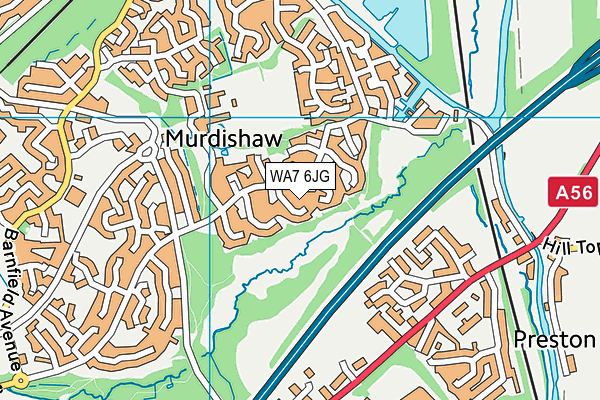 WA7 6JG map - OS VectorMap District (Ordnance Survey) WA7 6JG map - OS VectorMap District (Ordnance Survey)