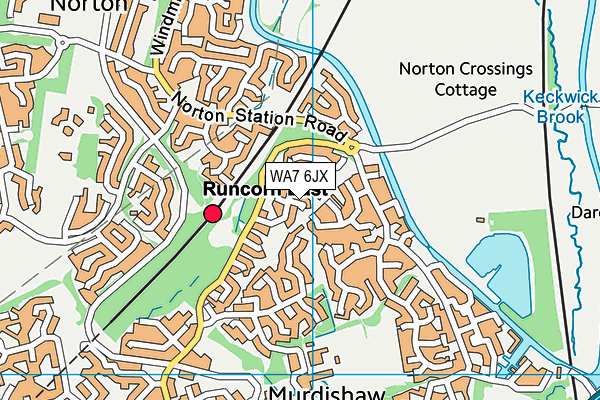 WA7 6JX map - OS VectorMap District (Ordnance Survey) WA7 6JX map - OS VectorMap District (Ordnance Survey)