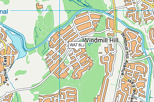 WA7 6LJ map - OS VectorMap District (Ordnance Survey) WA7 6LJ map - OS VectorMap District (Ordnance Survey)
