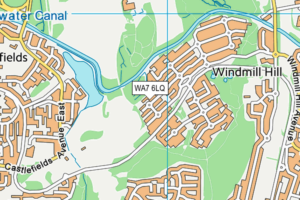 WA7 6LQ map - OS VectorMap District (Ordnance Survey) WA7 6LQ map - OS VectorMap District (Ordnance Survey)