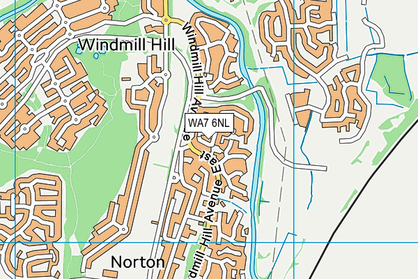 WA7 6NL map - OS VectorMap District (Ordnance Survey) WA7 6NL map - OS VectorMap District (Ordnance Survey)