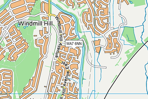 WA7 6NN map - OS VectorMap District (Ordnance Survey)