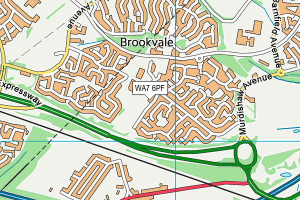 WA7 6PF map - OS VectorMap District (Ordnance Survey) WA7 6PF map - OS VectorMap District (Ordnance Survey)