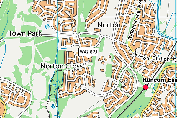 WA7 6PJ map - OS VectorMap District (Ordnance Survey) WA7 6PJ map - OS VectorMap District (Ordnance Survey)