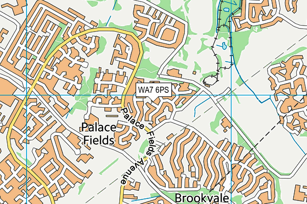 WA7 6PS map - OS VectorMap District (Ordnance Survey) WA7 6PS map - OS VectorMap District (Ordnance Survey)