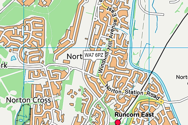 WA7 6PZ map - OS VectorMap District (Ordnance Survey) WA7 6PZ map - OS VectorMap District (Ordnance Survey)