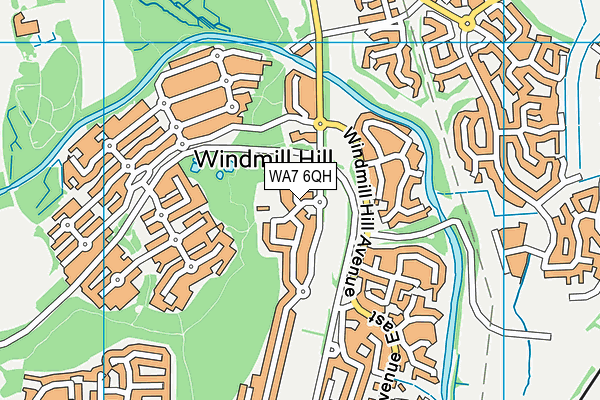 WA7 6QH map - OS VectorMap District (Ordnance Survey) WA7 6QH map - OS VectorMap District (Ordnance Survey)