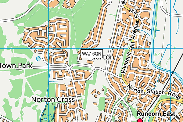 WA7 6QN map - OS VectorMap District (Ordnance Survey) WA7 6QN map - OS VectorMap District (Ordnance Survey)