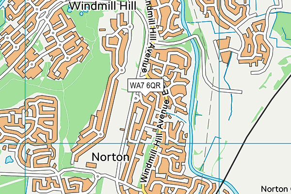 WA7 6QR map - OS VectorMap District (Ordnance Survey) WA7 6QR map - OS VectorMap District (Ordnance Survey)