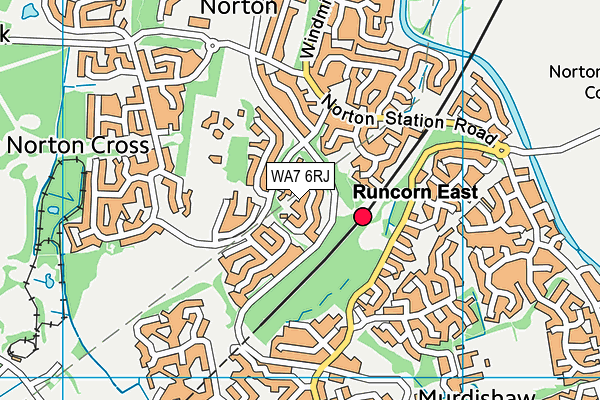 WA7 6RJ map - OS VectorMap District (Ordnance Survey) WA7 6RJ map - OS VectorMap District (Ordnance Survey)