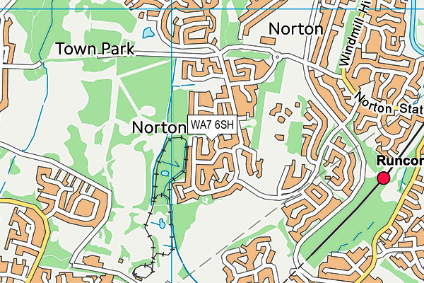 WA7 6SH map - OS VectorMap District (Ordnance Survey) WA7 6SH map - OS VectorMap District (Ordnance Survey)
