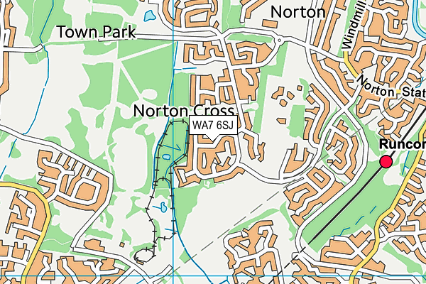 WA7 6SJ map - OS VectorMap District (Ordnance Survey) WA7 6SJ map - OS VectorMap District (Ordnance Survey)