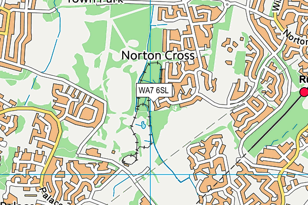 WA7 6SL map - OS VectorMap District (Ordnance Survey)