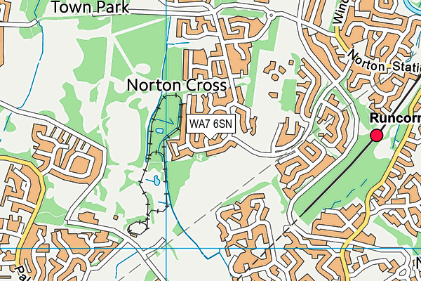 WA7 6SN map - OS VectorMap District (Ordnance Survey) WA7 6SN map - OS VectorMap District (Ordnance Survey)