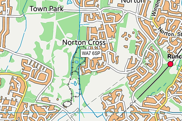 WA7 6SP map - OS VectorMap District (Ordnance Survey)