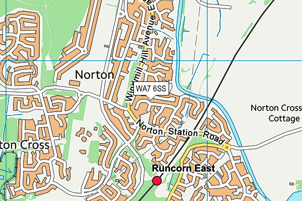 WA7 6SS map - OS VectorMap District (Ordnance Survey)