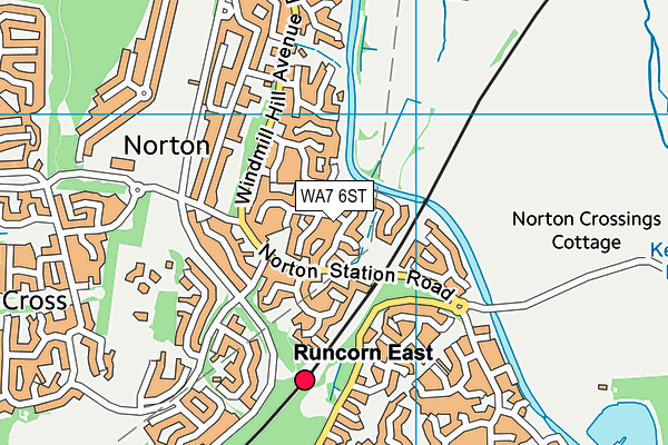 WA7 6ST map - OS VectorMap District (Ordnance Survey) WA7 6ST map - OS VectorMap District (Ordnance Survey)