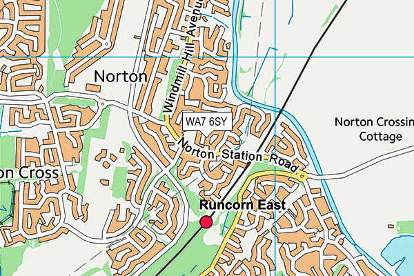 WA7 6SY map - OS VectorMap District (Ordnance Survey) WA7 6SY map - OS VectorMap District (Ordnance Survey)