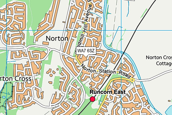 WA7 6SZ map - OS VectorMap District (Ordnance Survey) WA7 6SZ map - OS VectorMap District (Ordnance Survey)