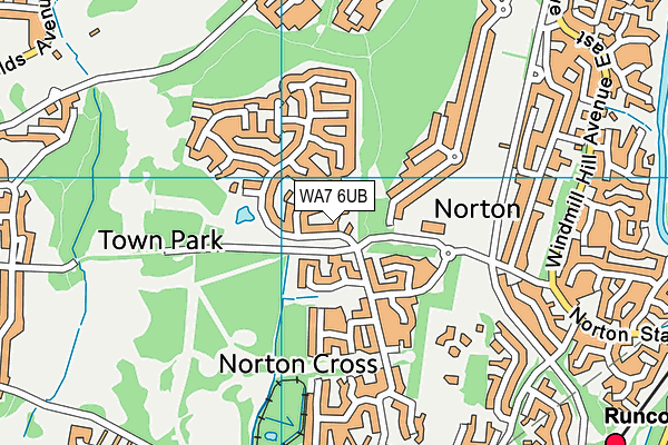 WA7 6UB map - OS VectorMap District (Ordnance Survey) WA7 6UB map - OS VectorMap District (Ordnance Survey)