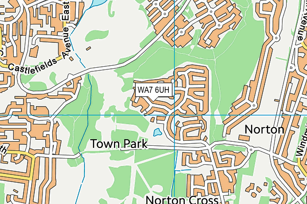 WA7 6UH map - OS VectorMap District (Ordnance Survey)