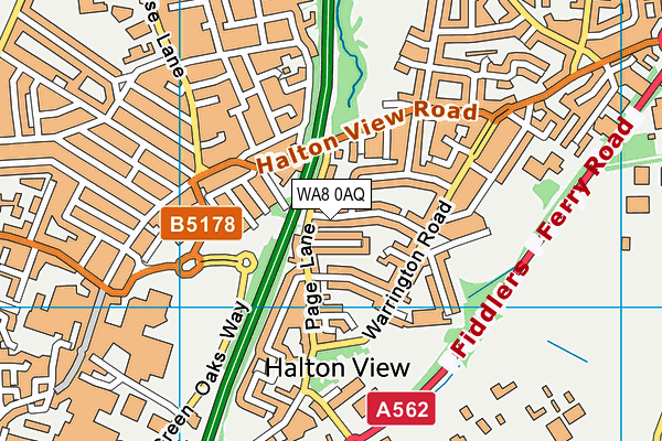 WA8 0AQ map - OS VectorMap District (Ordnance Survey) WA8 0AQ map - OS VectorMap District (Ordnance Survey)
