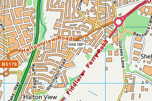 WA8 0BP map - OS VectorMap District (Ordnance Survey) WA8 0BP map - OS VectorMap District (Ordnance Survey)