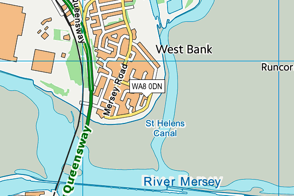 WA8 0DN map - OS VectorMap District (Ordnance Survey) WA8 0DN map - OS VectorMap District (Ordnance Survey)