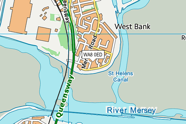 WA8 0ED map - OS VectorMap District (Ordnance Survey) WA8 0ED map - OS VectorMap District (Ordnance Survey)