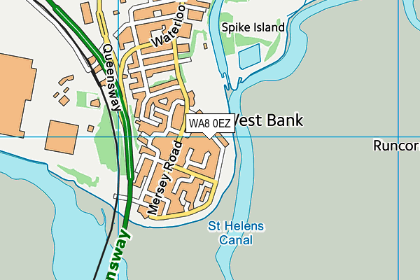 WA8 0EZ map - OS VectorMap District (Ordnance Survey) WA8 0EZ map - OS VectorMap District (Ordnance Survey)