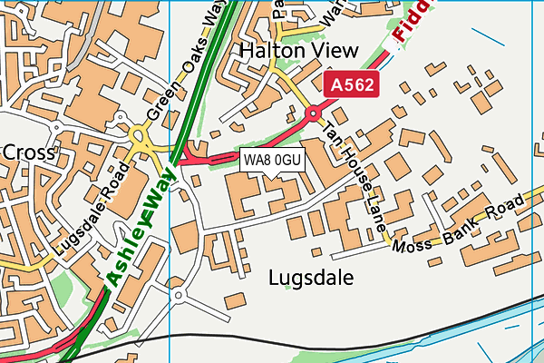 WA8 0GU map - OS VectorMap District (Ordnance Survey) WA8 0GU map - OS VectorMap District (Ordnance Survey)