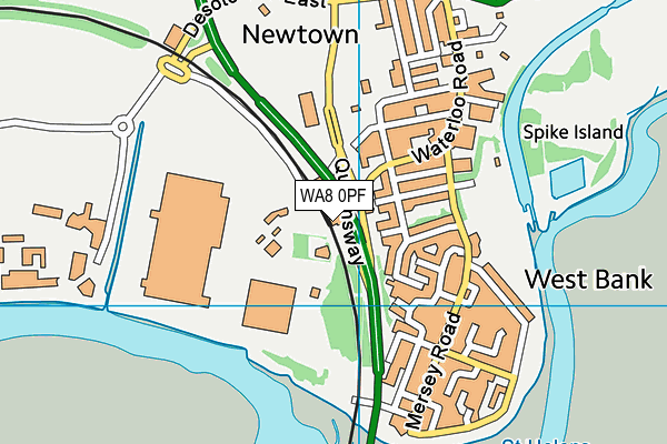 WA8 0PF map - OS VectorMap District (Ordnance Survey) WA8 0PF map - OS VectorMap District (Ordnance Survey)