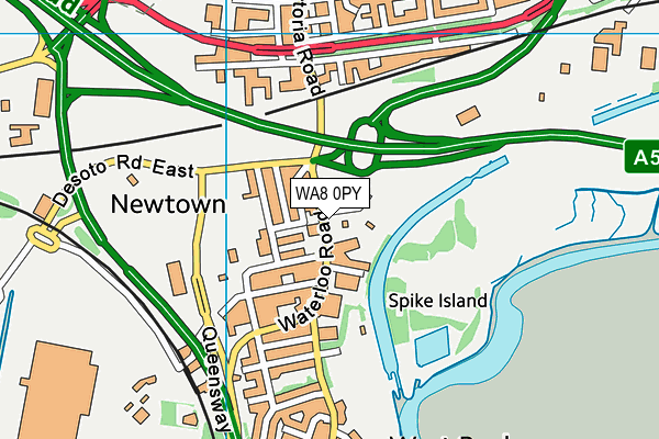 WA8 0PY map - OS VectorMap District (Ordnance Survey) WA8 0PY map - OS VectorMap District (Ordnance Survey)